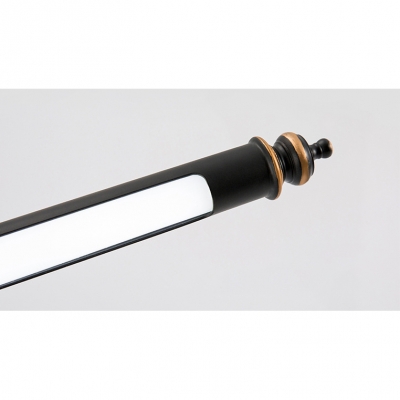 American Country Style Delicate Bath Shower Vanity Light 7/10/13W LED Black Tube LED Picture Light in Acrylic Shade 3 Sizes Available