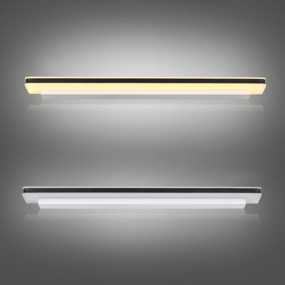 Ambient LED Warm White Third Gear Black Vanity Lights 15.75in/23.62in/31.50in/39.37in Long Line Vanity Light 6-15W Energy Efficent Bathroom Lighting Fixture