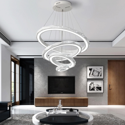 led contemporary chandeliers
