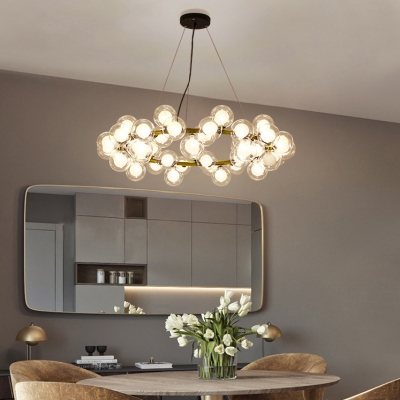 Creative Lighting Orb Clear Bubbles Chandelier 24.41