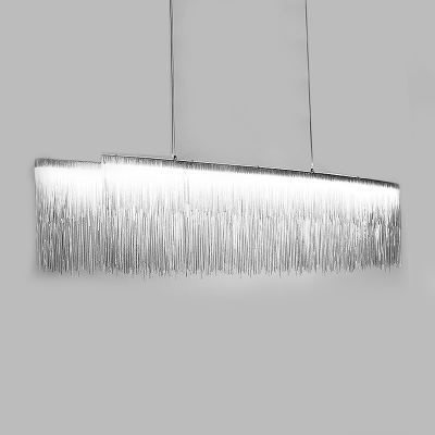 Luxury and Charm LED Stream Pendant Light Silver 39.37