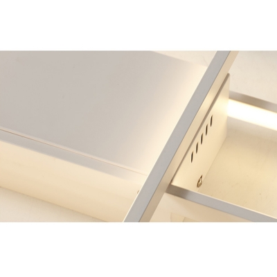 Minimalist Living Room Bedroom LED Rectangular Ceiling Fixture 33.46
