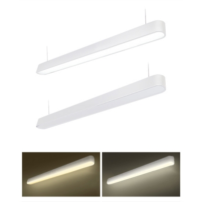 18/36W Led Linear Suspension Light in Acrylic Lampshade, 3000LM 6000K Led Workbench Office Garage Lighting