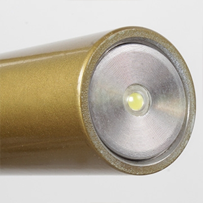 39.37 Inch Long LED Cylinder Pipe Chandelier 2 Light/4 Light/6 Light 3/6/9W LED Warm White Gold Glass Sticks LED Chandelier Room Decoration Lights