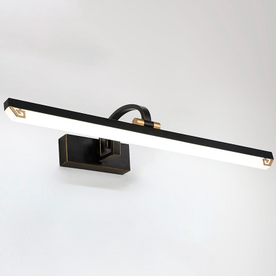 Black and Gold LED Linear Vanity Light 8/11/14W 3000/4000/6000K Acrylic LED Wall Lights for Bathroom Mirror 3 Sizes Available