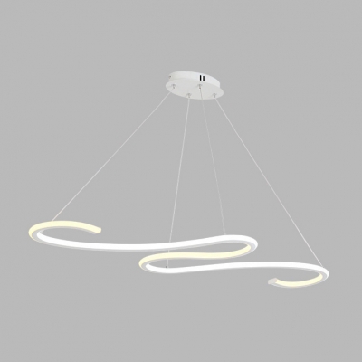 Second Gear LED Warm White S Shaped LED Chandelier 40.18