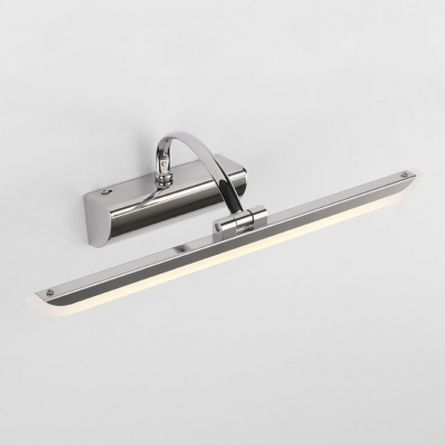 Waterproof Acrylic Vanity Light 9W-16W LED Neutral Light 20.87/24.80 Inch Long Linear Vanity Wall Light in Chrome for Bathroom Cabinet Dressing Room