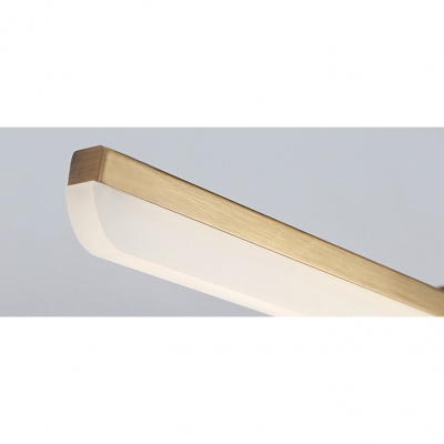 Antique Brass Arc Arm Vanity Light 9W-16W 15.75