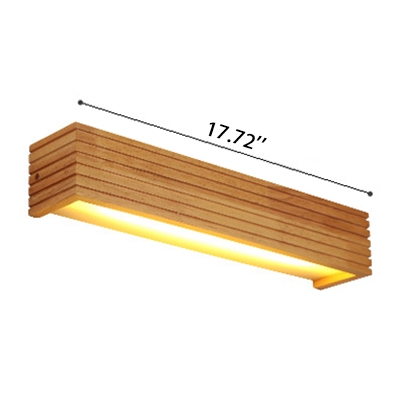 Bright LED Wood Linear Wall Light 13.78