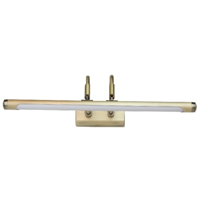 Antique Brass LED Vanity Light 1 Light 9W-16W LED Acrylic Shade Cylinder Picture Light for Gallery Art Work Bathroom Mirror 4 Sizes Available