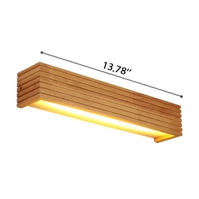 Bright LED Wood Linear Wall Light 13.78