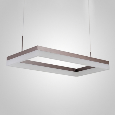 modern rectangular chandelier