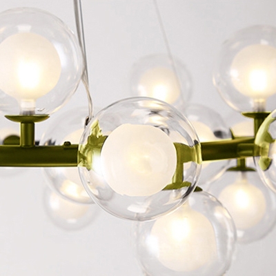 Creative Lighting Orb Clear Bubbles Chandelier 24.41