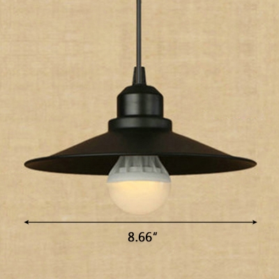 Black 1-Light Dining Room Mini Pendant Light