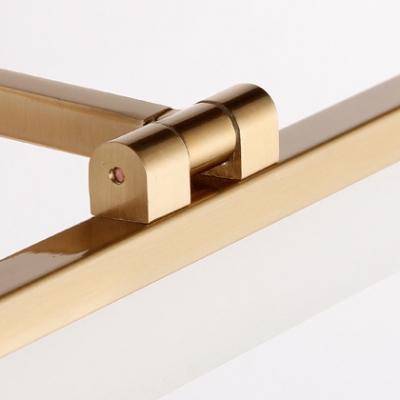 Modern Contemporary Waterproof LED Acrylic Vanity Light Arc Arm Gold Led Linear Wall Light for Cabinet Mirror Bathroom 4 Sizes Available (9W-16W)