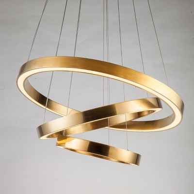 Modern Saturn Gold /& Black Ceiling Light Chandelier Interior Pendant Lighting
