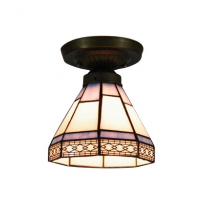 Geometric Pattern 6 8 Inch Mini Semi Flush Mount Ceiling Light In