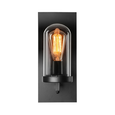Hallway 1 Lt LED Wall Sconce in Black Finish