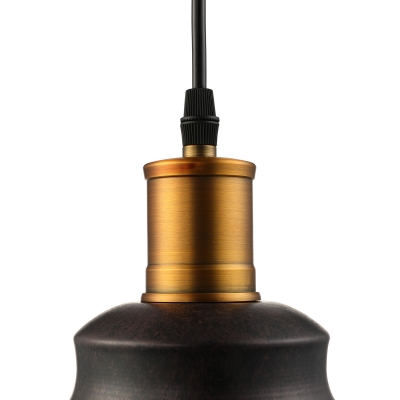 Rust Industrial Retro Pendant Light with Bowl Shape