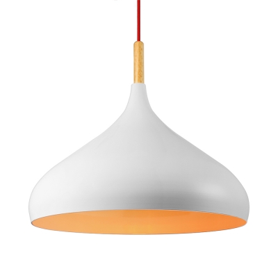 Nordic Dome Pendant Light in White for Dining Room Kitchen Island Restaurant