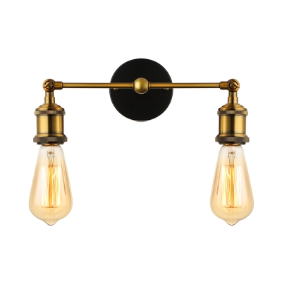 2 Light Double Expose Edison Bulb Wall Light