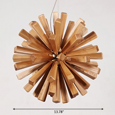 Post Modern Wood Pendant Light 14