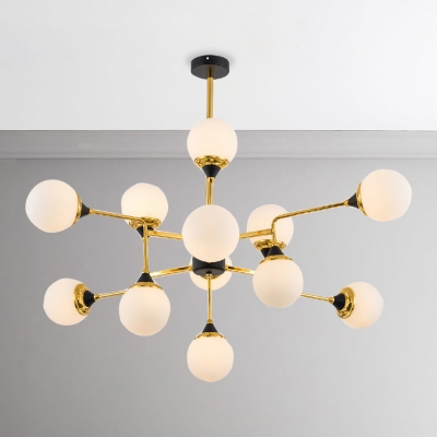 modern glass globe chandelier