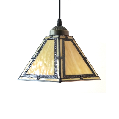 Cone Shade Tiffany Pendant Light in Stained Glass 7