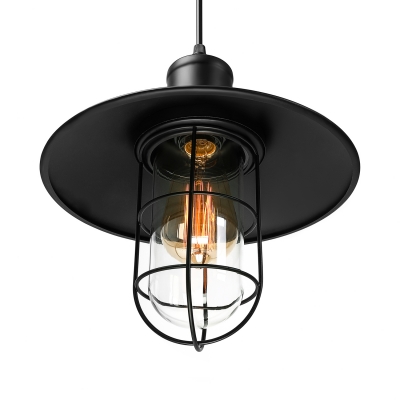 Nautical Style 1 Light 10'' Wide Pendant Light with Metal Shade