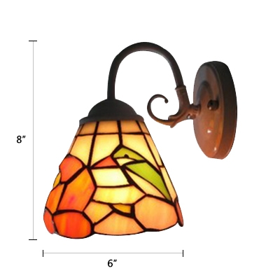 Cone Bird Pattern Glass Shade 5