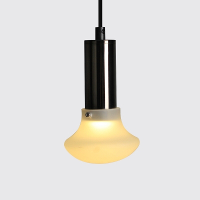 Champagne Gold/Black Finish Mushroom Suspension Light Post Modern Style Single Head Pendant Lamp