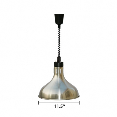 Stainless Steel Barn Pendant Light Industrial Drop Light in Bronze for Kitchen Restaurant