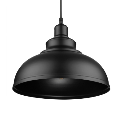 

Industrial Metal Dome Pendant Light in Black for Kitchen Island Restaurant Dining Table, HL421565