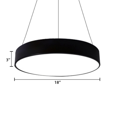 Aluminium Round Shade Led Pendant Lamp, Round Hanging Light Fixture