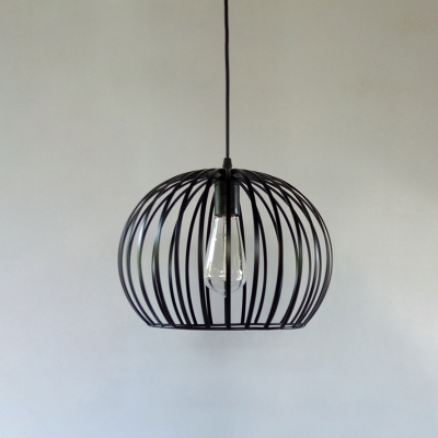Wire Cage Dome Ceiling Pendant Light Industrial Loft Style Metal Single Bulb Hanging Pendant