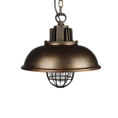 13'' Wide Industrial Style Pendant Lighting with Cage