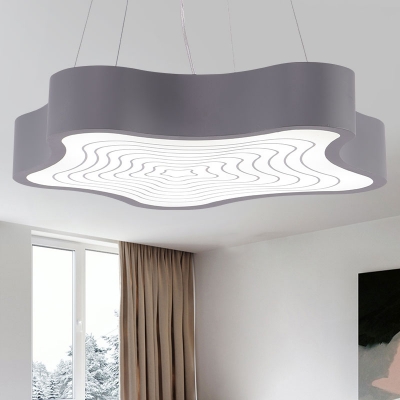Star LED Pendant Lighting Macaroon Style Metal 1 Light Hanging Ceiling Light for Kids Room