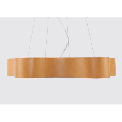 Wood Finish Star Pendant Light Modern Acrylic Shade Single Ceiling Pendant Light for Bedroom