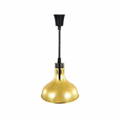 Retro Style Dome Hanging Lamp Stainless Pendant Light in Brass/Copper for Restaurant