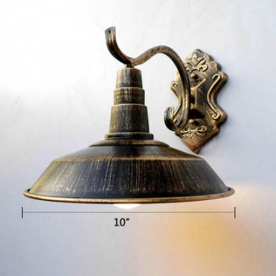 Aged Brass/Copper/Rust Barn Wall Mount Light Retro Style Metal 1 Light Wall Sconce  for Porch