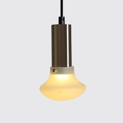Champagne Gold/Black Finish Mushroom Suspension Light Post Modern Style Single Head Pendant Lamp