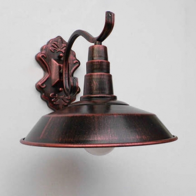 Aged Brass/Copper/Rust Barn Wall Mount Light Retro Style Metal 1 Light Wall Sconce  for Porch