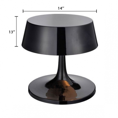 3 Light Round Shade Table Lamp, Round Metal Table Lamp
