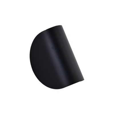Arched Shade Wall Light Simplicity Aluminum Wall Lamp in Black for Staircase