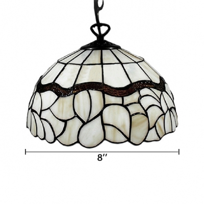 12 Inch Width Tiffany Style Vintage Shade Mini Pendant Light