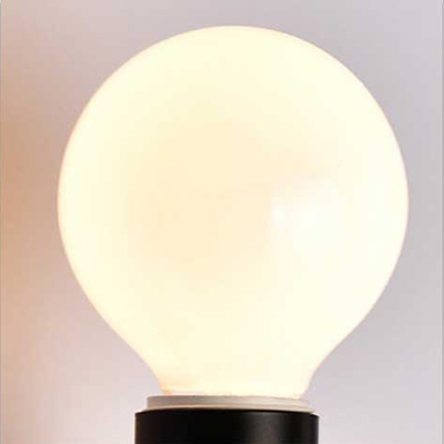 Open Bulb LED Sconce Lighting Modernism Metal 1 Light Wall Light Fixture in Black