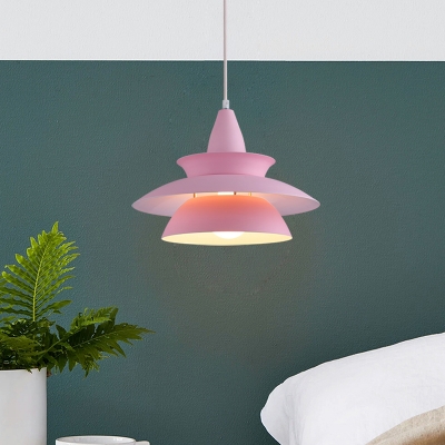 Geometric Hanging Light Colorful Fashion Length Adjustable Drop Light for Children Room