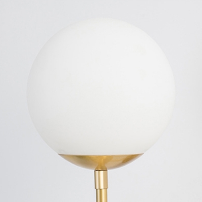 Gold Finish Ball Wall Mount Light Modern Fashion Frosted Glass 1 Bulb Decorative Lighting Fixture