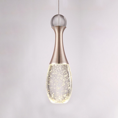 Honey Drip Suspended Light Modernism Crystal 3 Heads Lighting Fixture for Restaurant Hallway