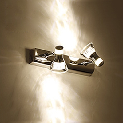 Modern Armed Makeup Mirror Light Stainless 2/3/4 Lights Vanity Light Fixture for Bathroom in Chrome